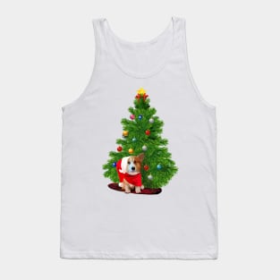 Corgi and Christmas Tank Top